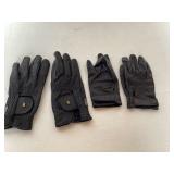 1 black Roeckl gloves set