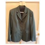 Green Heavy milled riding coat