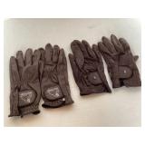 2 sets brown Roeckl gloves