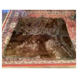 Horse hide lap sleigh robe