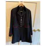 Livery jacket chrome buttons red piping