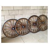 Set of 4 Carriage Wheels