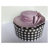 Lavender straw hat (Kim Stevens)