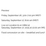 Preview and auction times