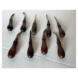 Antique leather ranch tools