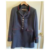 Livery jacket chrome buttons red piping