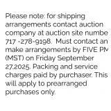 Shipping Arrangements
