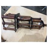 Wood + Cast Iron Harness Rack Set of 4