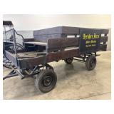 Wagon with Ayrshire Sign Neumatic Tires