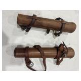 Pair of Leather Whip Sockets