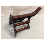 Wood + Cast Iron Saddle Rack JL Mott