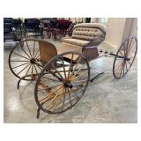 Natural Wood Single Seat Buck Board