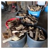 Six (6) Tubs of Kindling Wood