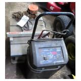 Chain Hoist, Saw and Battery Charger. All Untested