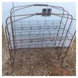 (2) metal racks, wine? 25"x15"