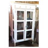 2 Door/2 Drawer Display Cabinet, Wood, 17"x36"x70"
