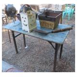 Three Board Top Table and Contents incl.