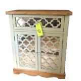 Mirrored Door Cabinet with Drawer