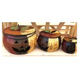 Three (3) Jack O Lanterns