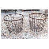 TWO (2) Metal Baskets. 20"W