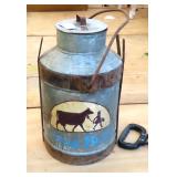 Blue Bell Milk Can 20"h