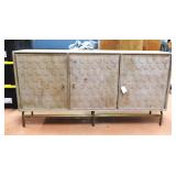 3 Door Sideboard, Scalloped Front, 69"x16"x36"