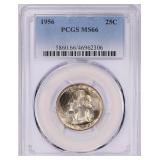 1956 Washington Quarter PCGS MS-66 (Toned)