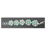 Sterling Silver and Turquoise Bracelet
