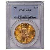1927 Saint-Gaudens Gold Double Eagle PCGS MS-64