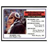 TEN (10) 1983 Topps Redskins Team Leaders