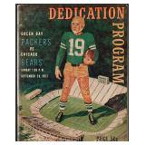1957 1st Game at Lambeau Field Packers Program