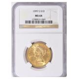 $8000 Guide: 1899-S Liberty Gold Eagle NGC MS-64
