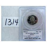 (10) 2003-S Maine Quarter PCGS Graded PR69 DC