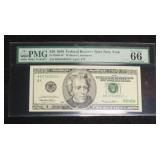 1999 $20 FR STAR Note, PMG 66 EPQ GEM UNC