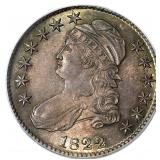 $23,500 PCGS Guide: 1822 50C PCGS MS65 Pop 16/6