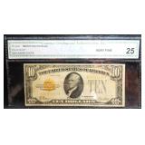 1928 $10 Gold Certificate Fr. 2400 CGA 25