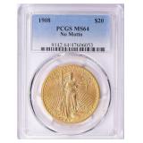 $3000 PCGS Guide: 1908 Saint-Gaudens Gold $20