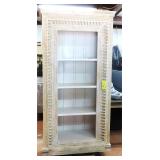 Open Bookcase Carved Wood, Fine Details