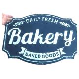 Metal Bakery Sign, 24"x16"