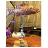 Copper Fish Weather Vane 35"H