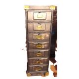 Metal Drop Down Door Cabinet, 18"x15"x54.5"
