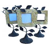 Three (3) Metal Bird Frame 11"x6"