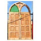 114"x64" Paneled Door with Transom Top, Wonderful