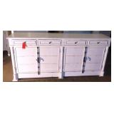 White Solid Wood Sideboard, Nice Hardware,
