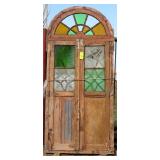98"x45" Glass Door with Transom, Note: one panel