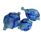 Three (3) Glass Bulbs, 7"