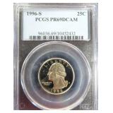 1996-S Quarter PCGS PR69DCAM, $16 PCGS