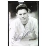 Buddy Lewis Signed 3.5'x5.5' photo, JSA Sticker
