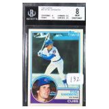 1983 Topps #83 Ryne Sandberg (RC) Beckett 8