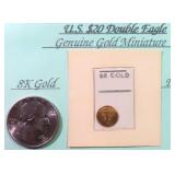 8K Gold Coin (33% Gold & weighs less than a Gram)